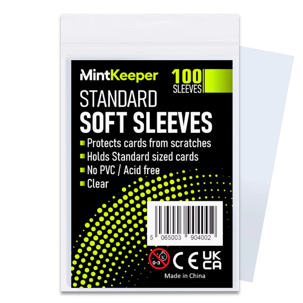 MintKeeper: Standard Soft Card Sleeves Case (100 unit)